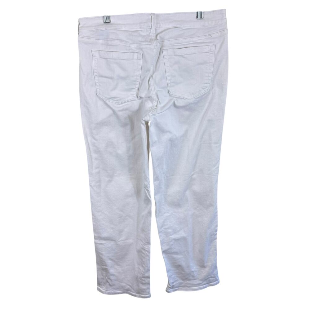 Torrid‎ Cotton White Perfect Wide Leg Vintage Stretch Mid Rise Jeans Size 10T - Picture 7 of 13